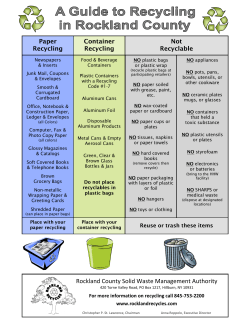 Learn More - Rockland County Solid Waste Management Authority