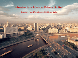 Corporate Presentation - Infrastructure Advisory India