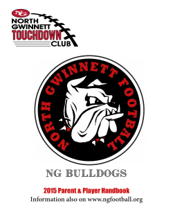 2015 Player Packet - North Gwinnett High School Football