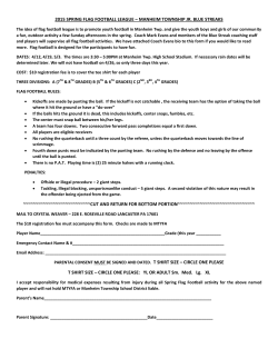 & Print the application to play Spring Flag Football.