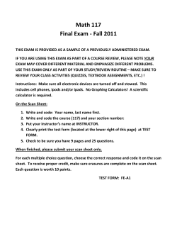 Final Exam