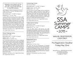 Summer CAMPS - St. Scholastica Academy