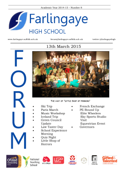 13th March 2015 - Farlingaye High School