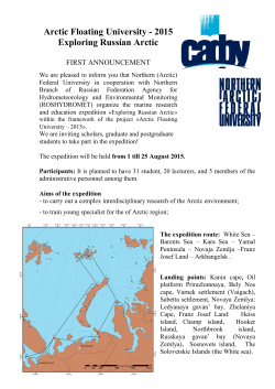 info letter - University of the Arctic