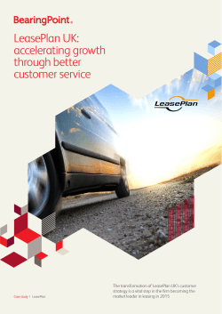 LeasePlan UK: accelerating growth through better