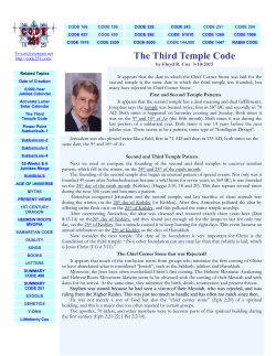 The Third Temple Code