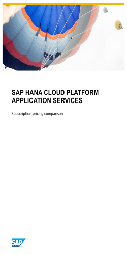 Compare - SAP HANA Cloud Platform
