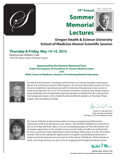Brochure - Oregon Health & Science University