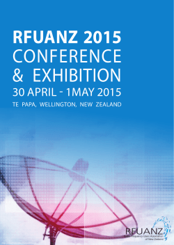 2015 conference programme - Radio Frequency Users Association