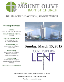 Fort Lauderdale - New Mount Olive Baptist Church
