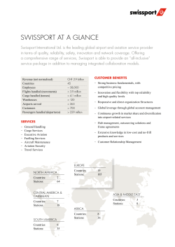 Swissport Factsheet 2015