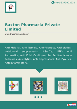 Baxton Pharmacia Private Limited, Chandigarh