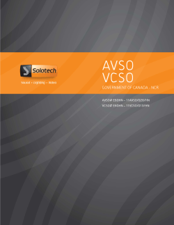 the AVSO & VCSO PDF Brochure