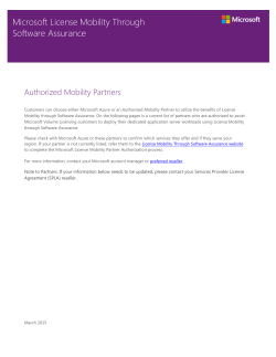 Microsoft Authorized Mobility Partner