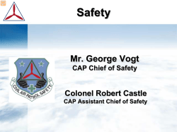 Safety - CAP Members