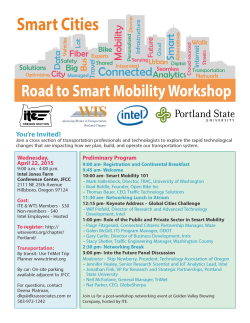 Smart Cities - Oregon Institute of Transportation Engineers