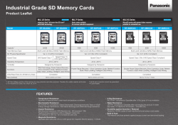 Industrial Grade SD Memory Cards