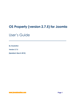 Documentation - OS Property | Joomla Real Estate Extension