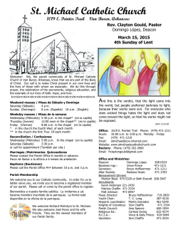 Bulletin - St. Michael Catholic Church
