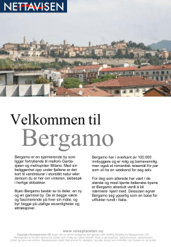 Bergamo Reiseguide copyright www.reiseplaneten.no
