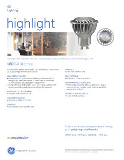 GE`s LED GU10 Replacement Lamps | GE Lighting