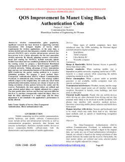 QOS Improvement In Manet Using Block Authentication Code