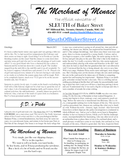 eMOM #26 March 2015 - Sleuth of Baker Street