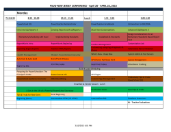 2015 Course Schedule - Power School Users Group – NJ