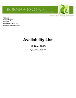 Availability List