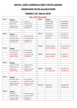 BEXLEY & DISTRICT JUNIOR FOOTBALL LEAGUE