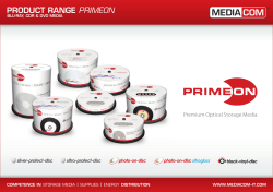 the latest PRIMEON optical storage media product range