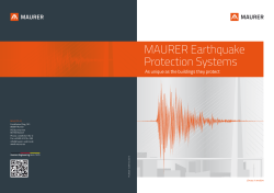 Maurer earthquake Protection Systems