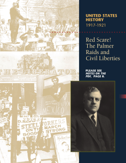 Red Scare! The Palmer Raids and Civil Liberties