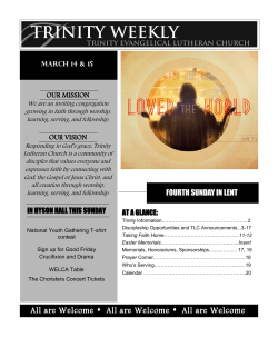 Weekly - Trinity Lutheran Church
