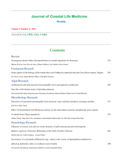 Content - Journal of Coastal Life Medicine