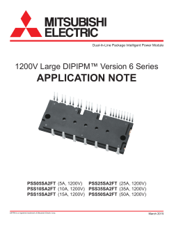 1200V Large DIPIPM Version 6 Series Application Note