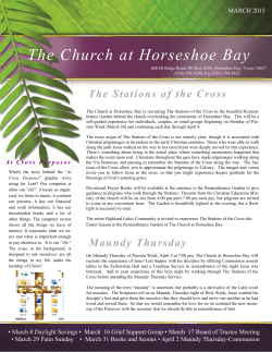 Current Newsletter - Church at Horseshoe Bay