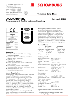 AQUAFIN®-2K - SCHOMBURG International
