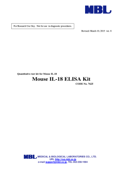 Mouse IL-18 ELISA Kit
