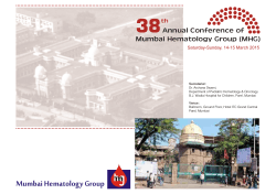 38th Annual Conference of Mumbai Hematology Group (MHG)