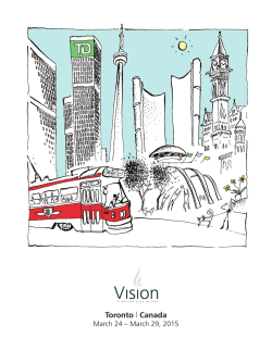 Toronto | Canada - Vision in Action Award of Distinction