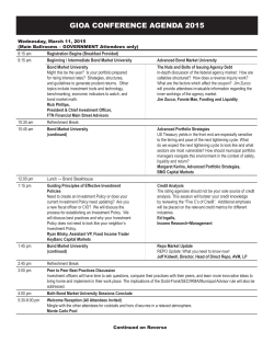 the 2015 conference agenda.