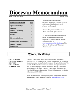 03 - Diocesan Memorandum