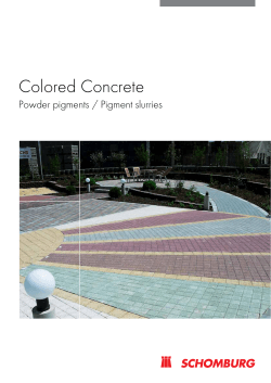Colored Concrete - SCHOMBURG International
