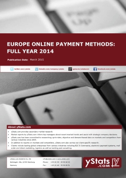 europe online payment methods: full year 2014