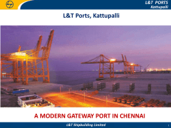A MODERN GATEWAY PORT IN CHENNAI