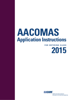 AACOMAS Instruction Manual 2015