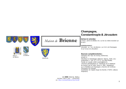 Maison de Brienne - Racines & Histoire