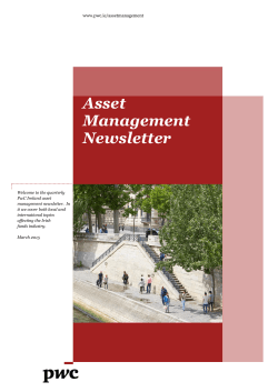 Asset Management newsletter: March 2015