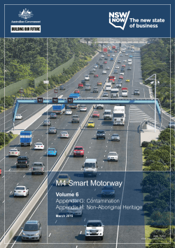 M4 Smart Motorway - Roads and Maritime Services